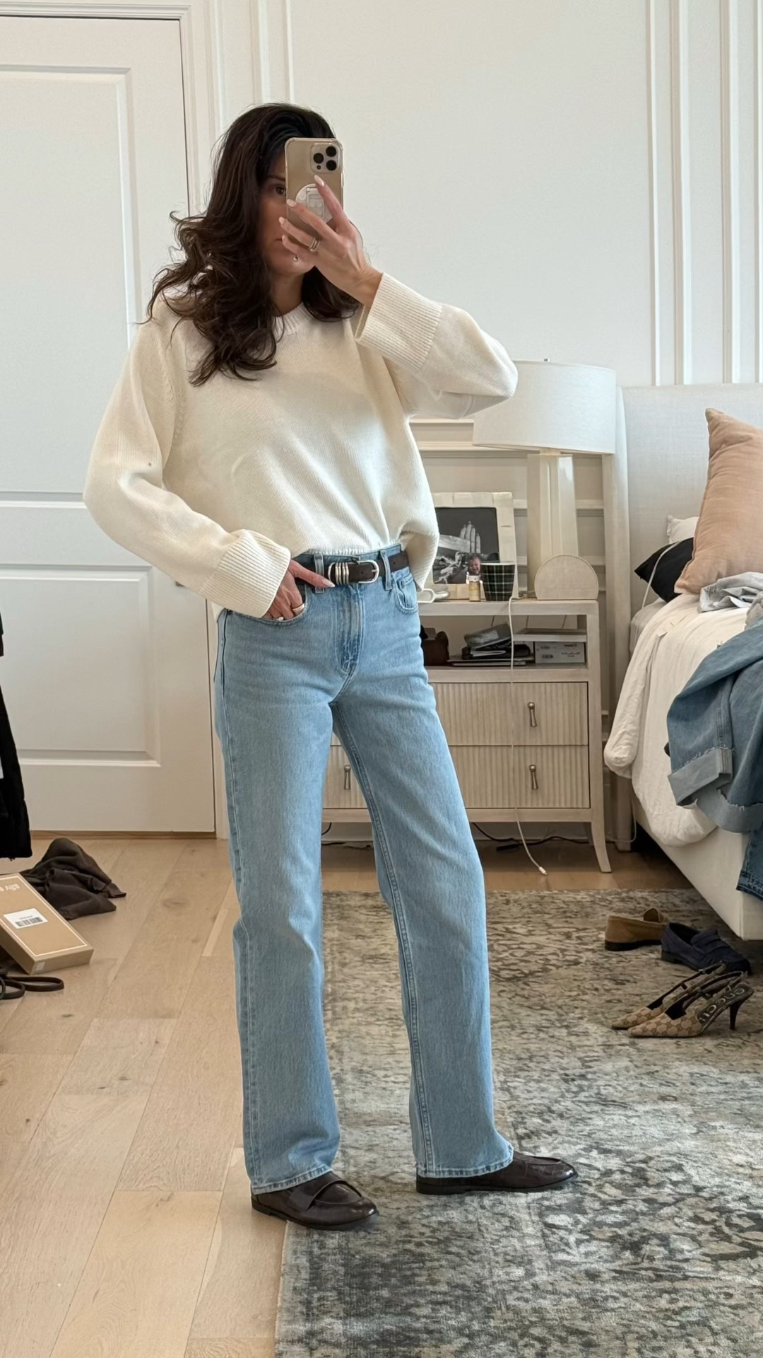 #abercrombiepartner One of my staple jeans on sale! 25-40% off site wide. Use my code for an extra 15% off sale. CODE: DENIMAF
 Run true to size. wearing a 25 in the 90s high rise
 Go up one size in the low rise or if your in between sizes go for higher size. I wear a 26 in low rise.
 @abercombie Abercrombie sale, denim, jeans for moms, 2026 denim *Offer valid in stores and online 1/29/2026-2/2/2026 in US/CA. Excludes clearance. Online price reflects discount. **Use code DENIMAF to get an additional 15% off almost everything in stores and online at checkout from 1/29/26-2/2/26 in US/CA. Exclusions apply. See details online

#LTKSaleAlert #LTKgrwm #LTKootd