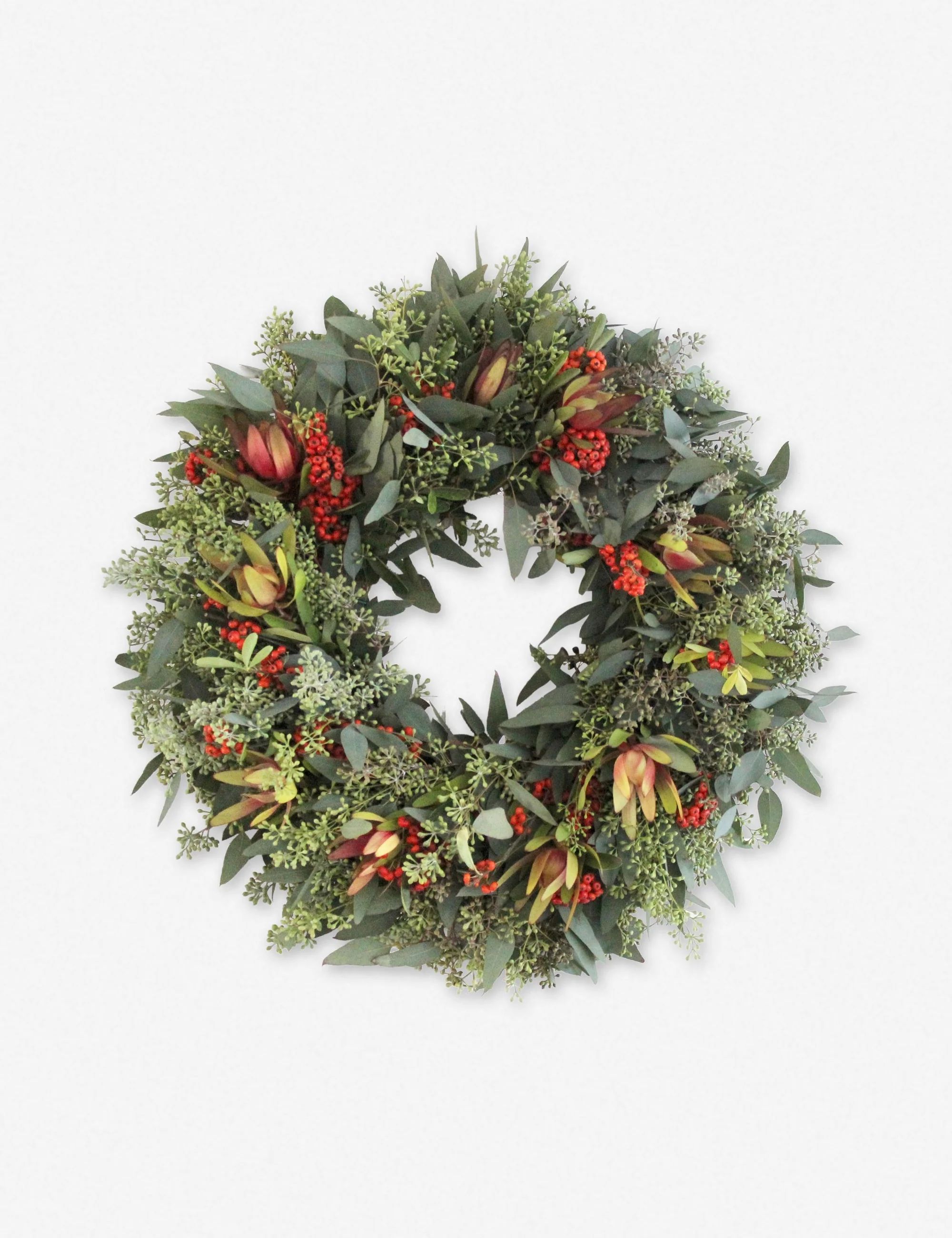 Fresh Handmade Premium Winter Wreath | Lulu and Georgia 