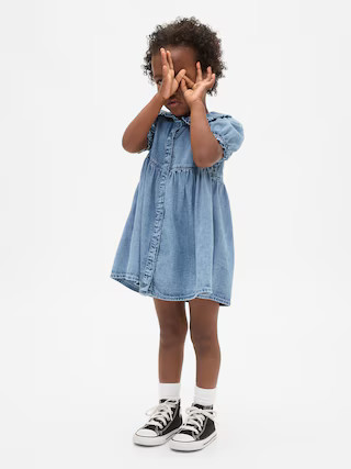 Baby & Toddler Denim Ruffle Dress | Gap (US)