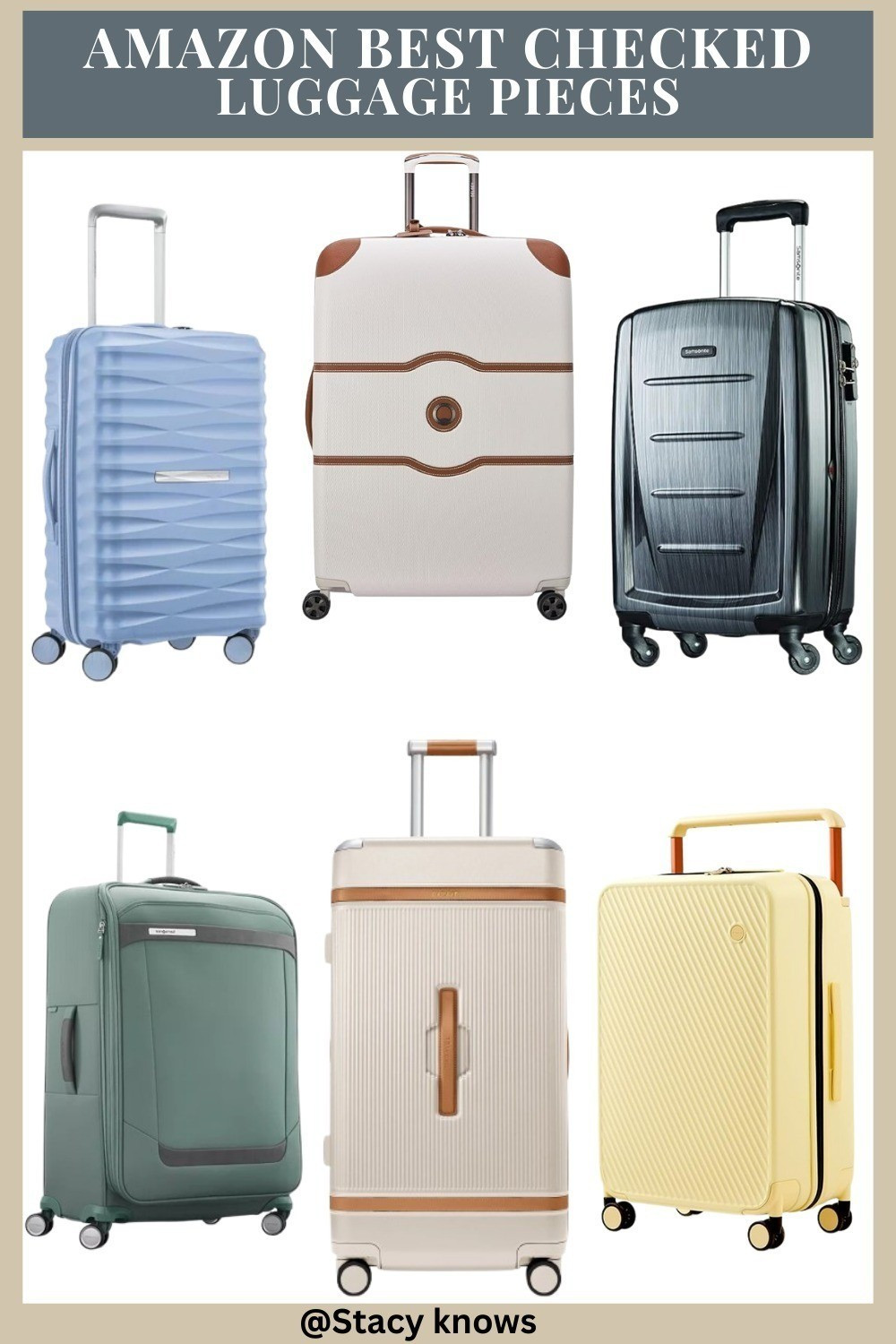 Travel in style with these top-rated checked luggage pieces from Amazon! From durable hardside suitcases to spacious softside options, find the perfect travel companion for your next adventure. Shop the link in bio and get ready to explore! #AmazonFinds #TravelEssentials #CheckedLuggage #SuitcaseGoals #Travelgram #TravelGear #LuxuryTravel #TravelBlogger #TravelLife

#LTKTravel #LTKPlusSize #LTKItBag
