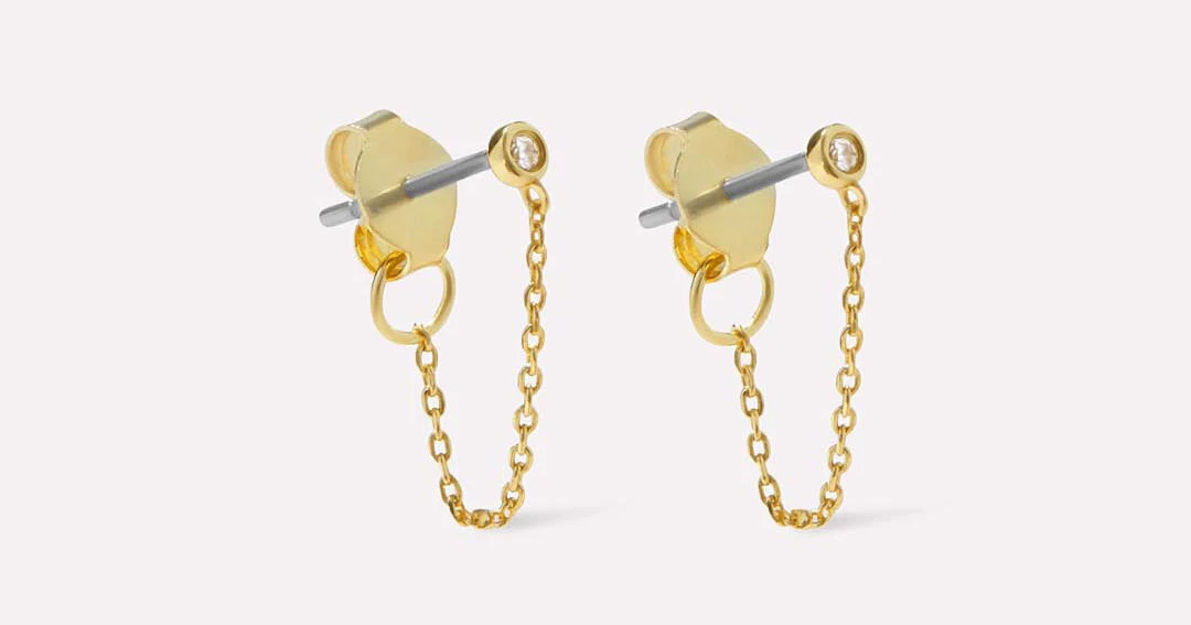 Gold Chain Earrings - Shane | Ana Luisa