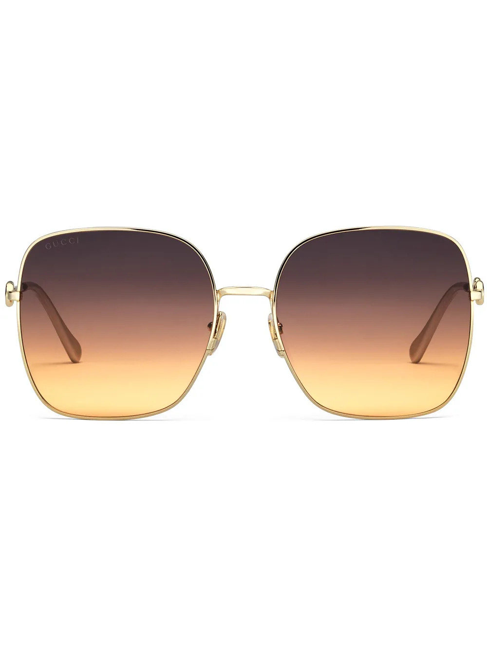 Gucci Eyewear Horsebit Detail square-frame Sunglasses - Farfetch | Farfetch Global