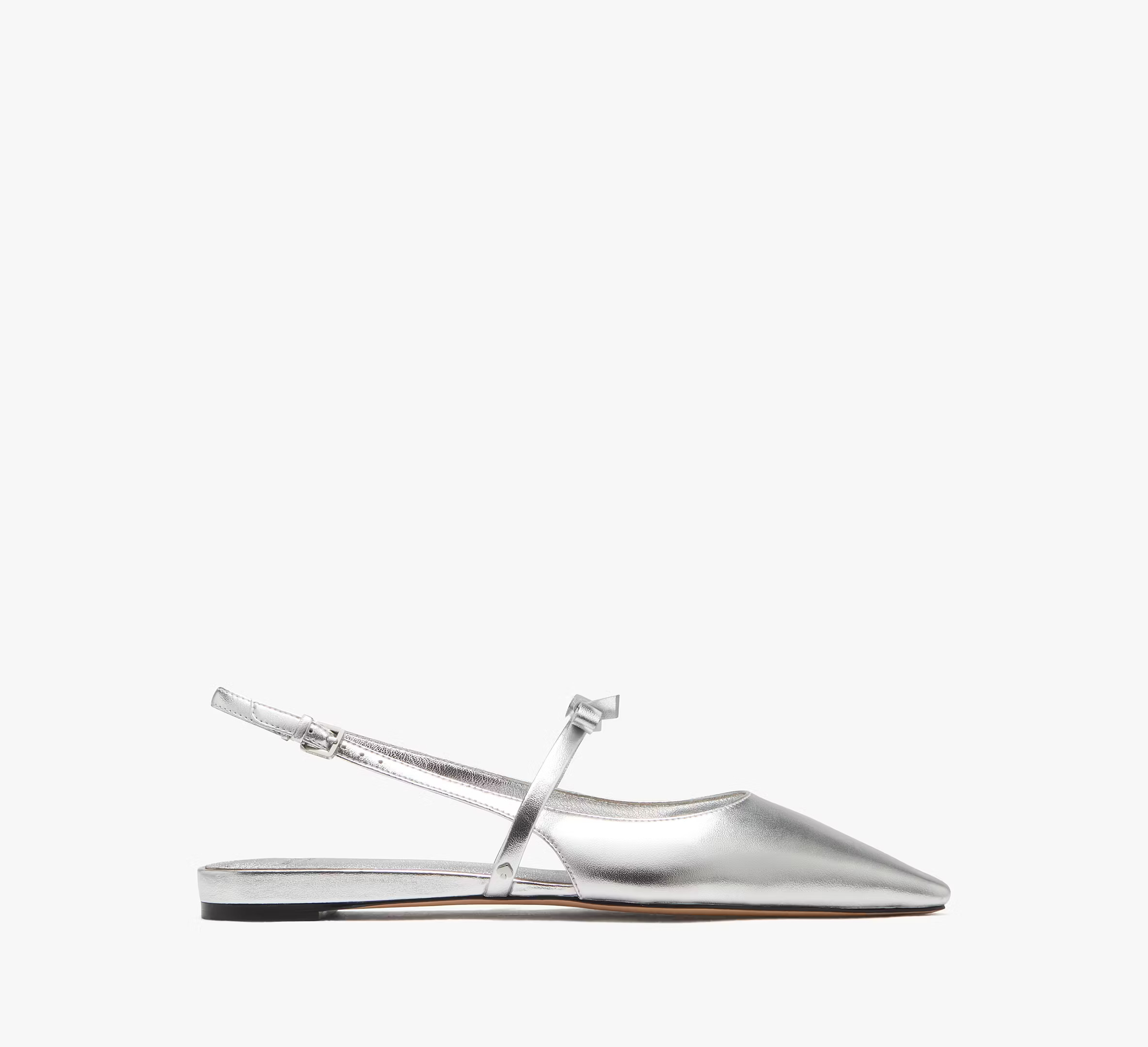 Kate Spade Carolina Slingback Flats, Silver - 5.5 | Kate Spade (US)
