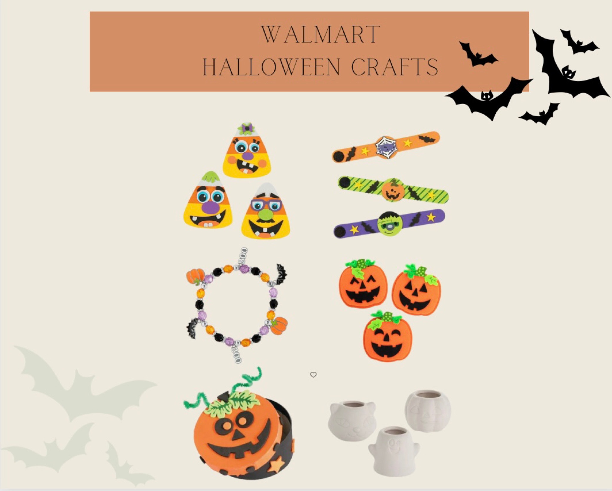 Walmart Halloween Crafts 🧡🎨🎃 

#walmart #walmartfinds #halloween #halloweencrafts #homeactivities #crafts #artsandcrafts #fall 

#LTKU #LTKHalloween #LTKhome
