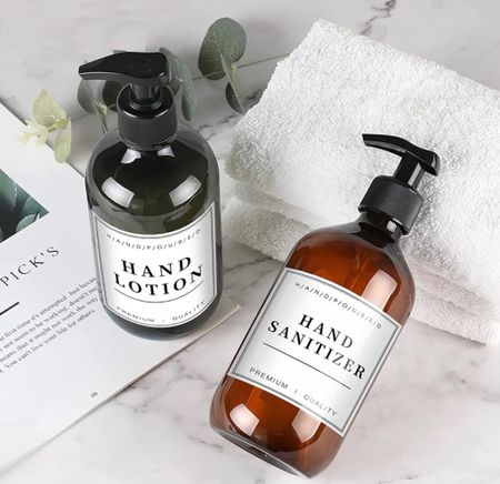 Labels for your kitchen bathroom glass bottles 

#LTKbeauty #LTKstyletip #LTKhome