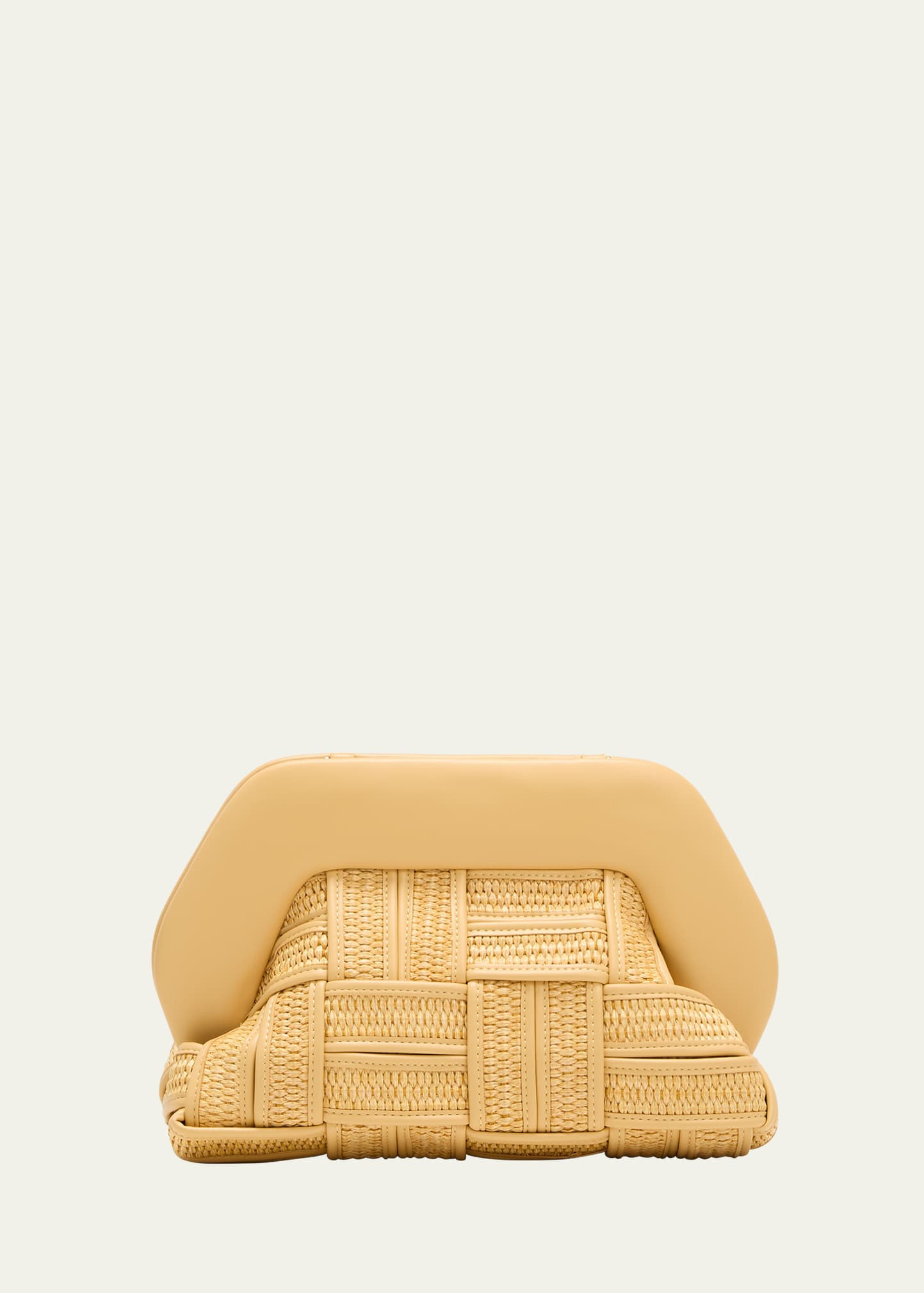 THEMOIRE Tia Woven Straw Clutch Bag | Bergdorf Goodman