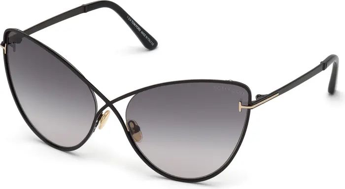 Leila 63mm Oversize Gradient Cat Eye Sunglasses | Nordstrom Rack