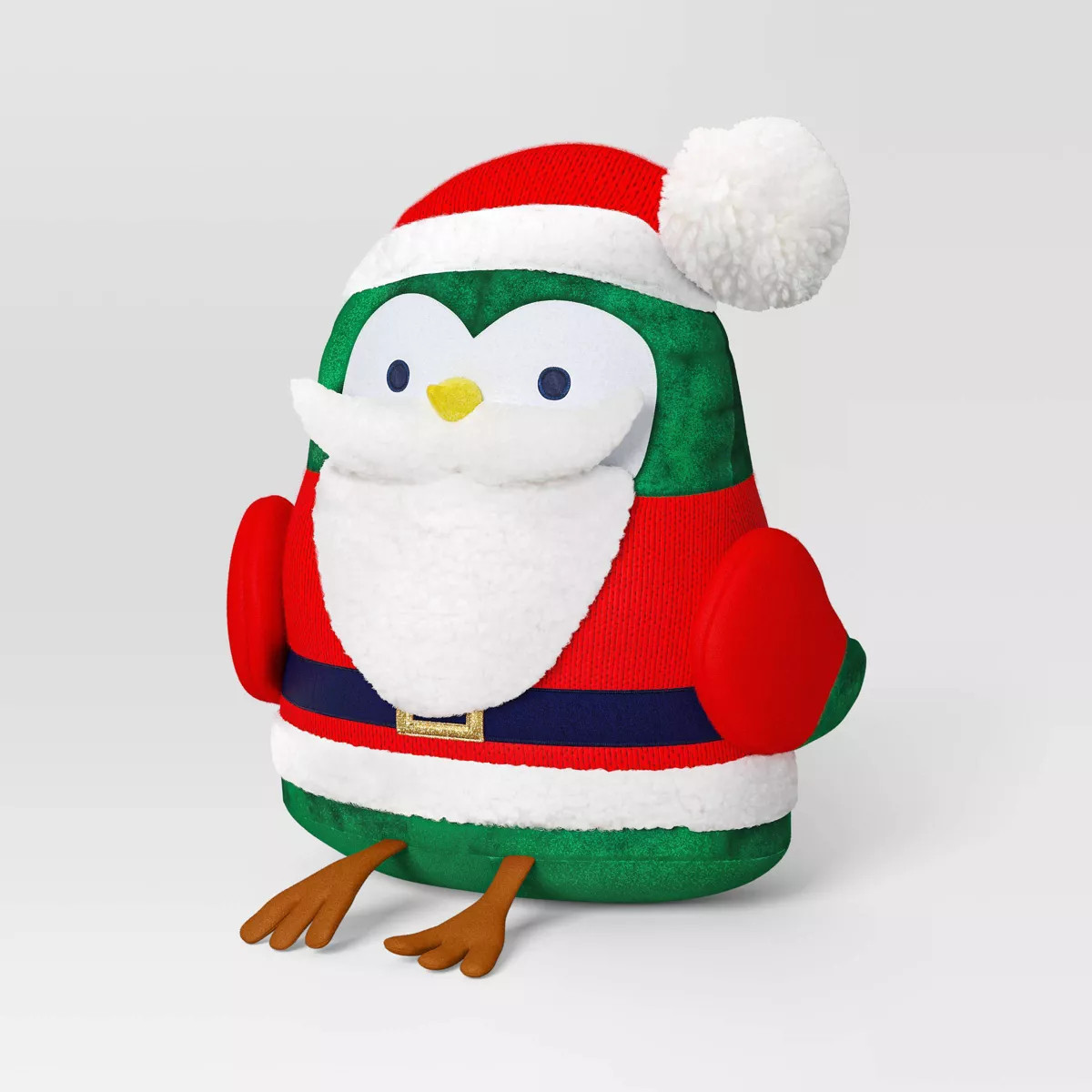 Featherly Friends™ Bird Dressed as Santa Christmas Novelty Throw Pillow - Wondershop™ | Target