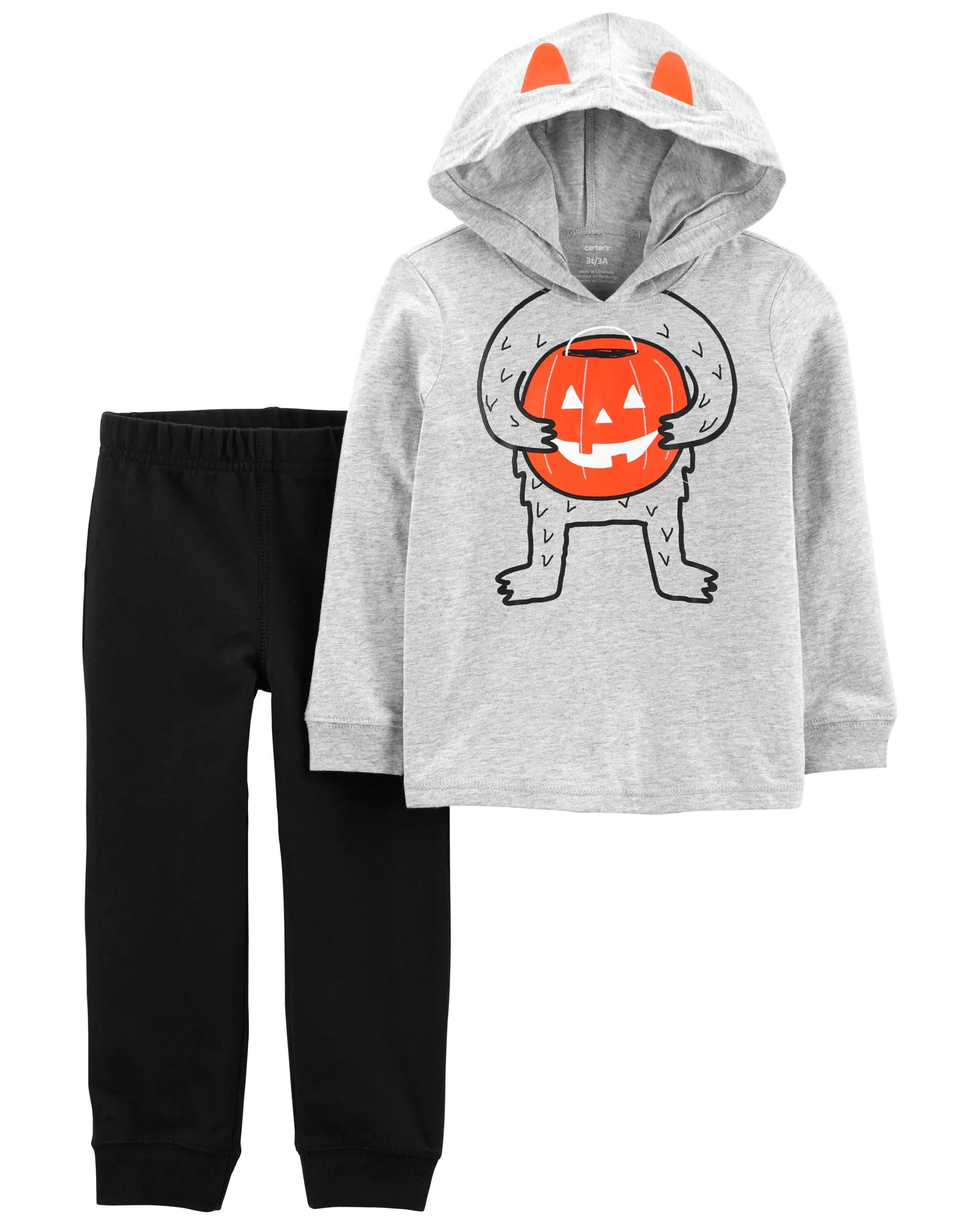 2-Piece Halloween Hooded Shirt & Pant Set | Carter's