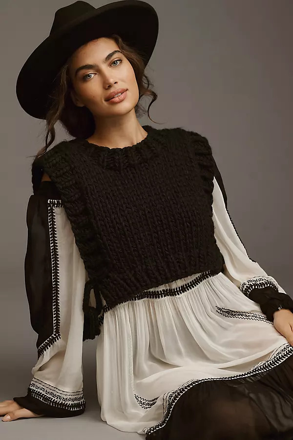 By Anthropologie Chain Sweater Vest | Anthropologie (US)