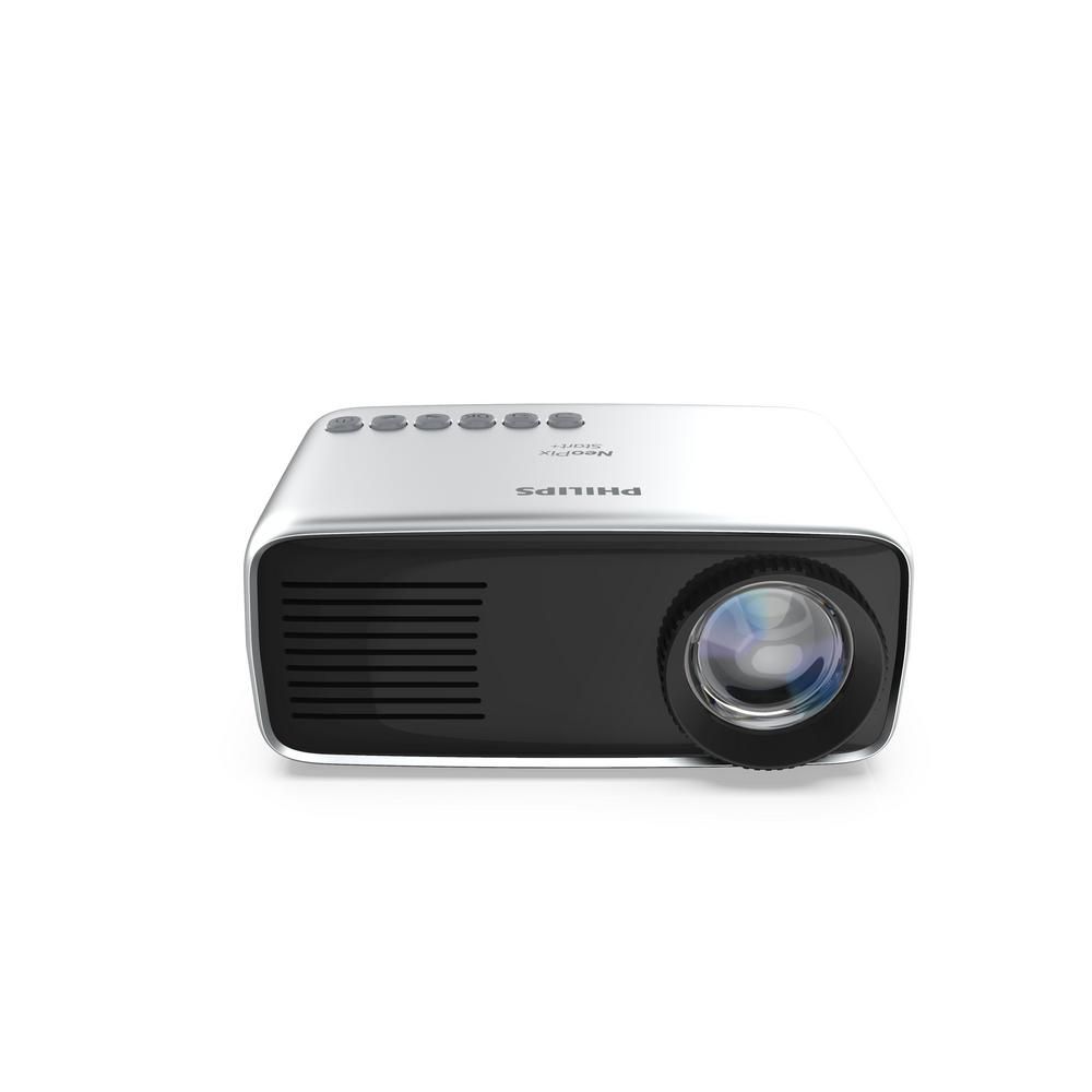 Philips NPX445/INT, NeoPix Easy+, Mini Projector, 80 in. Display, Wi-Fi Screen Mirroring, BT, Built- | The Home Depot