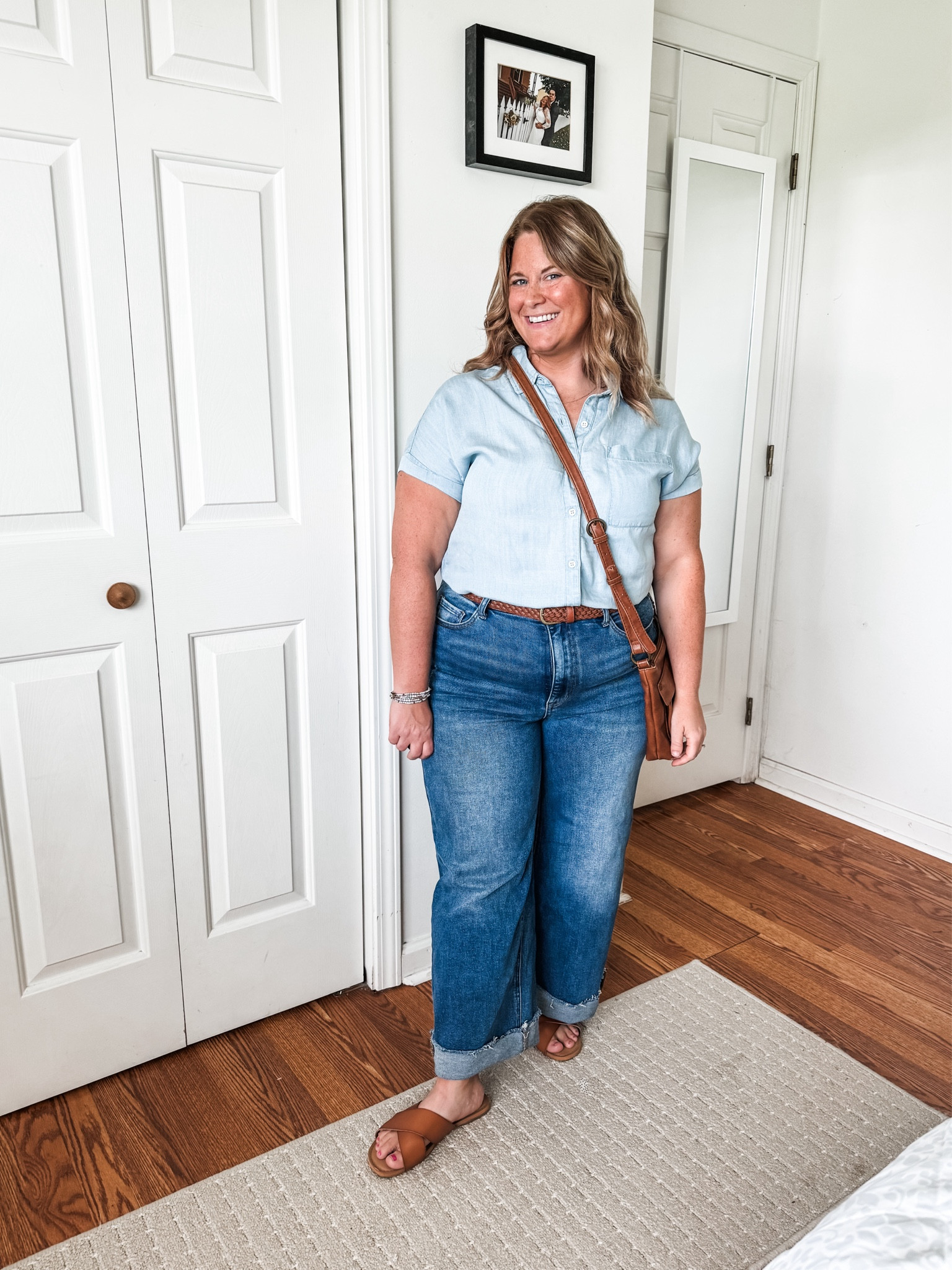 Denim on denim- exact items are Holley Girl but I’ll link similar  

#LTKMidsize #LTKSeasonal #LTKFindsUnder50