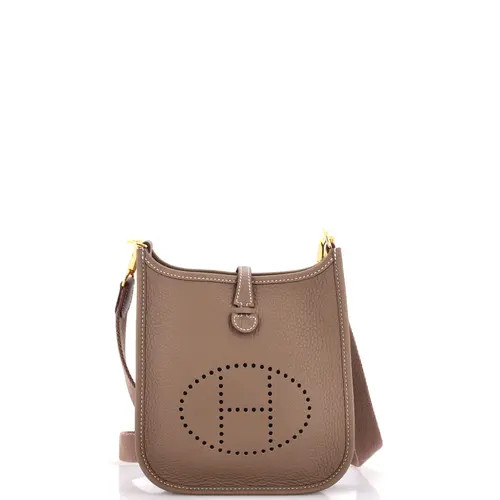 Pre-Owned Hermes Evelyne Bag Gen III Clemence TPM in Grey at Nordstrom, Size X-Small | Nordstrom