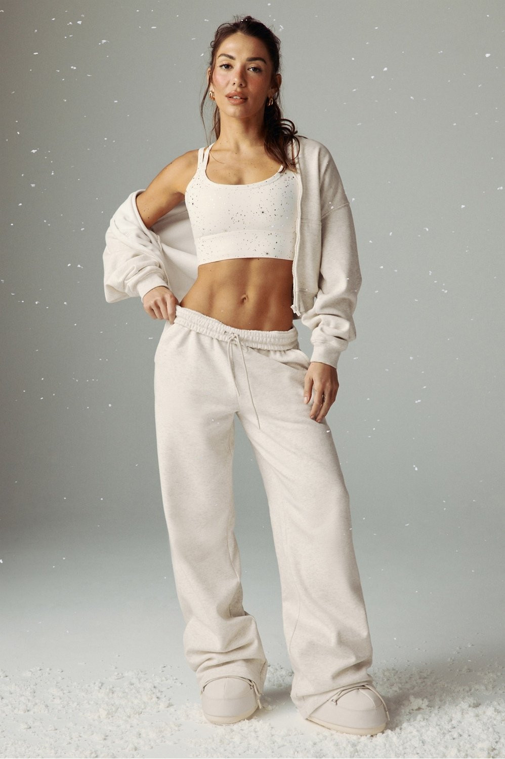 Cozy Fleece Wide Leg Sweatpant | Fabletics