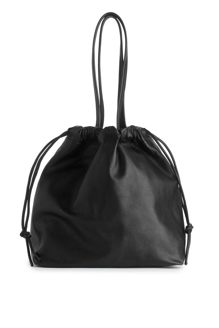 Leather Drawstring Tote Bag | H&M (DE, AT, CH, NL, FI)