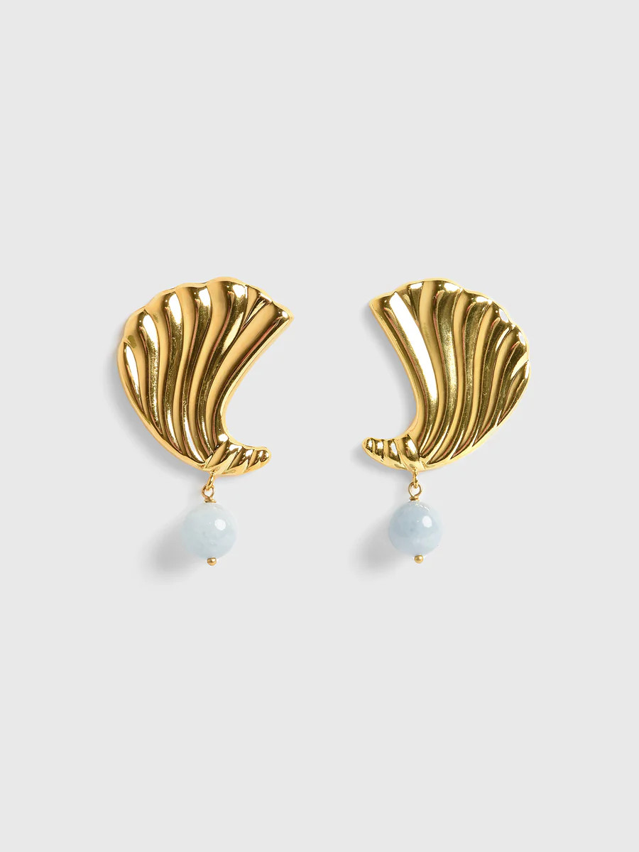 Destree Sonia Croissant Pearl Drop Earrings | Saint Bernard