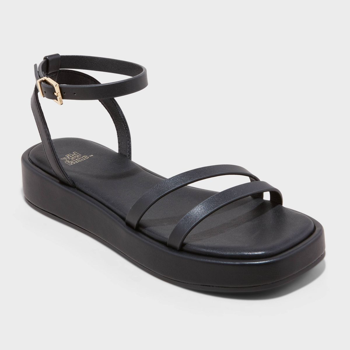 Women's Wrenley Low Platform Sandals - Wild Fable™ Black 5 | Target
