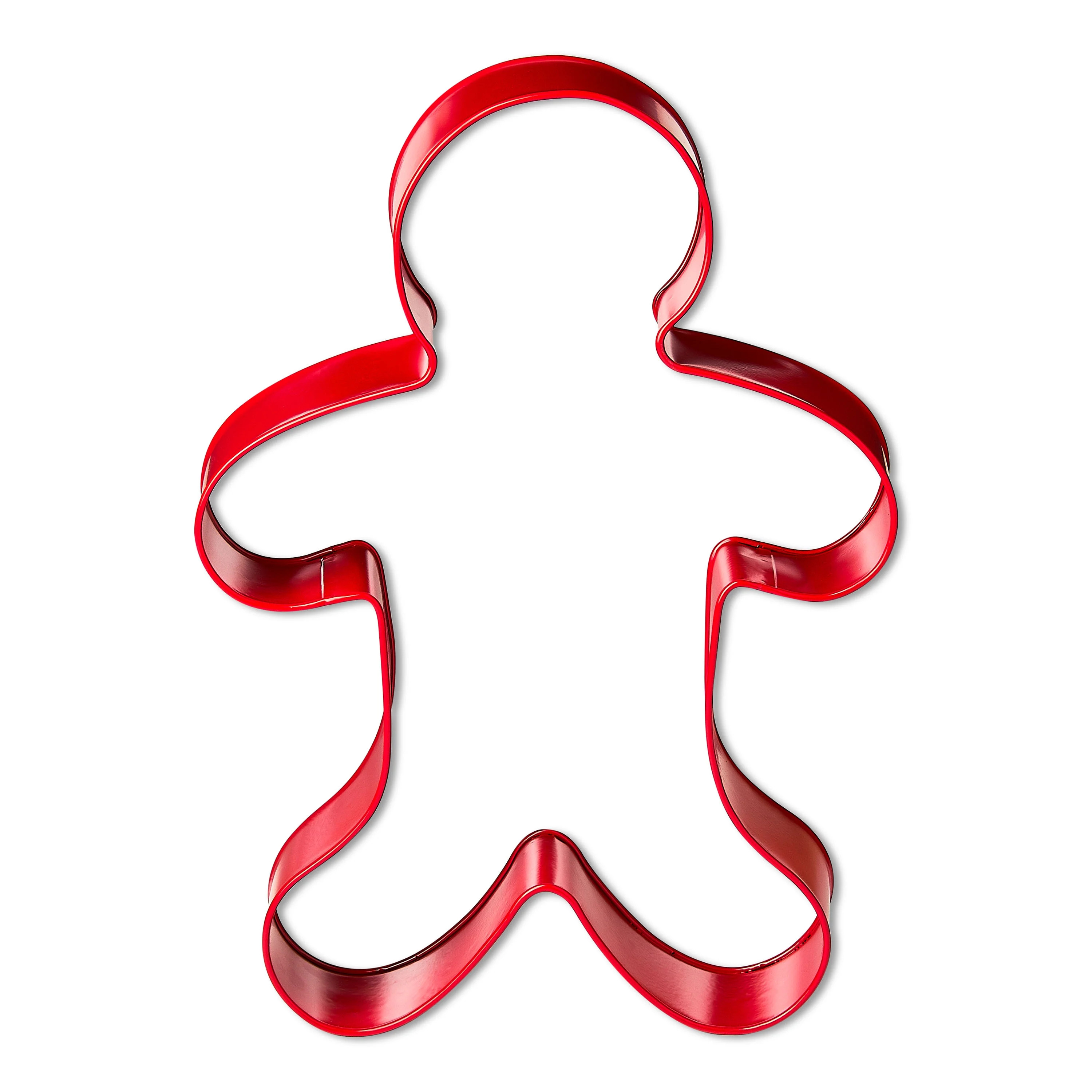 Metal Gingerbread Cookie Cutter Christmas Decoration, Red, 22", by Holiday Time | Walmart (US)