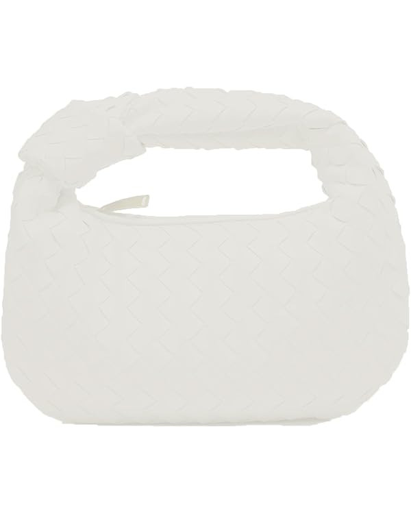 Woven Handbag for Women Knotted Top-Handle Bag Soft PU Leather Hobo Bag Fashion Ladies Evening Cl... | Amazon (US)