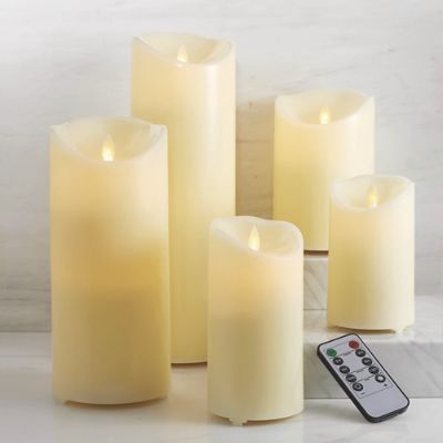 Outdoor Flameless Pillar Candles | Frontgate