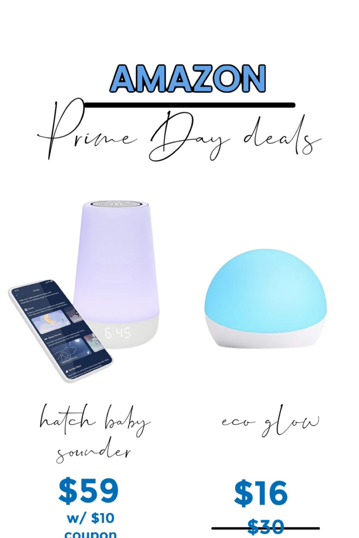 Amazon prime day deals - baby sounder - hatch sounder - noise machine - eco glow - baby must haves 

#LTKbaby #LTKxPrimeDay #LTKbump