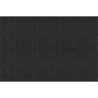 TrafficMaster Black 48 in. x 72 in. Synthetic Fiber and Recycled Rubber Commercial Door Mat 60-88... | The Home Depot