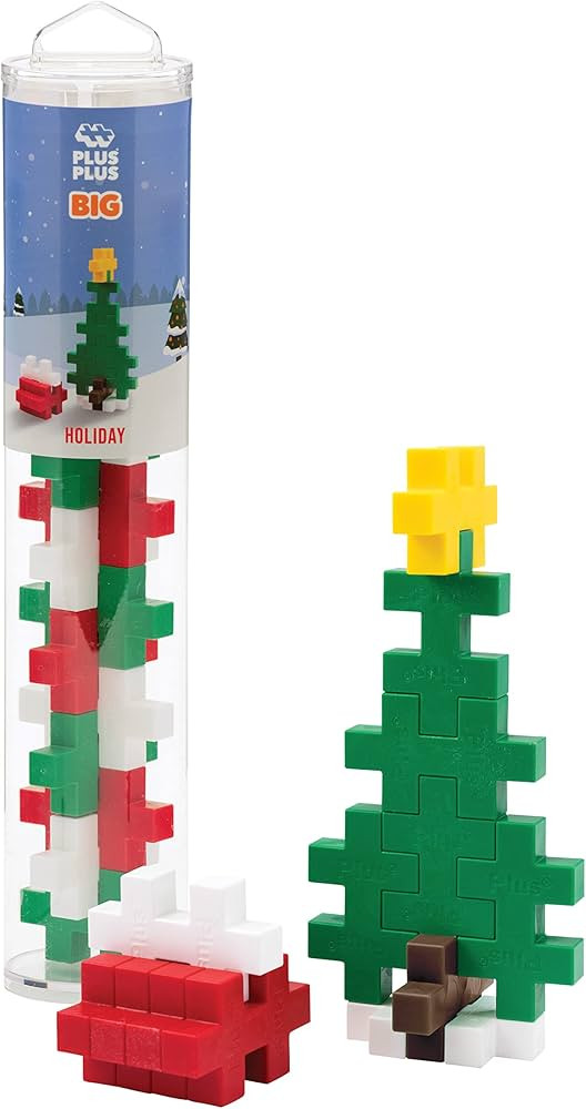 PLUS PLUS Big - Instructed Tube - 15 Piece Holiday Mix - Construction Building STEM/STEAM Toy, In... | Amazon (US)