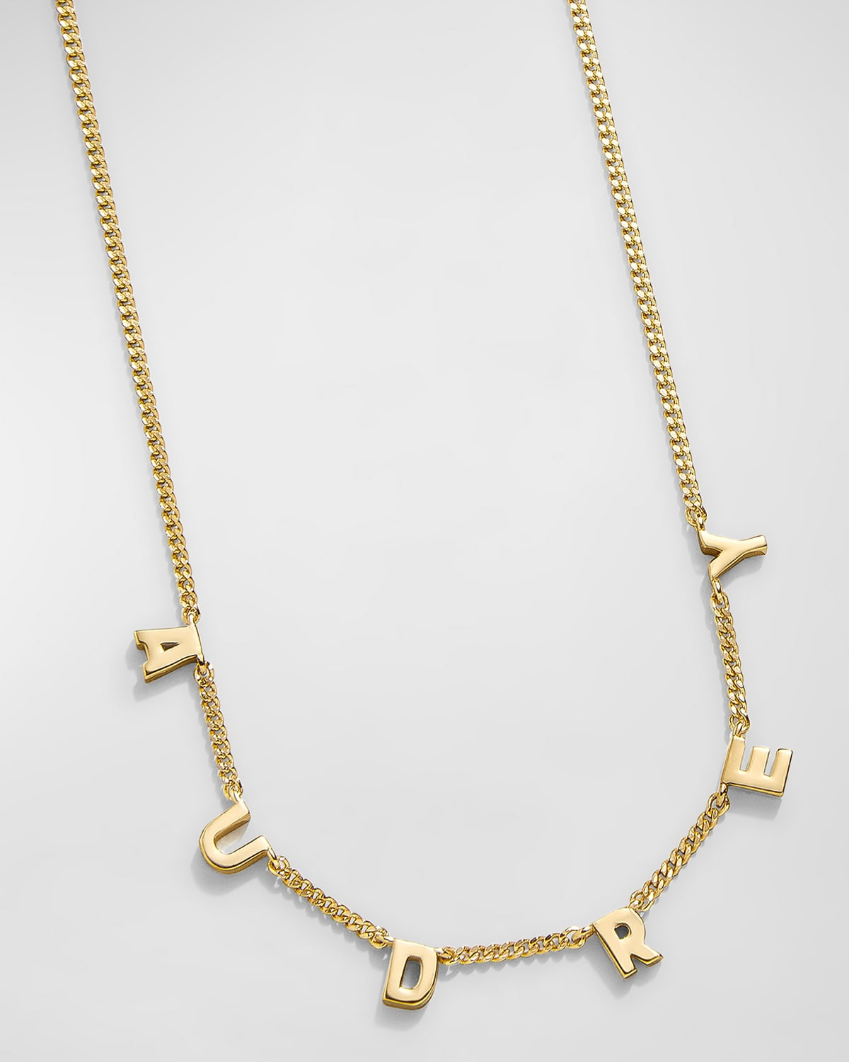Mini 18K Gold-Plated Custom Spaced Letter Name Necklace | Neiman Marcus