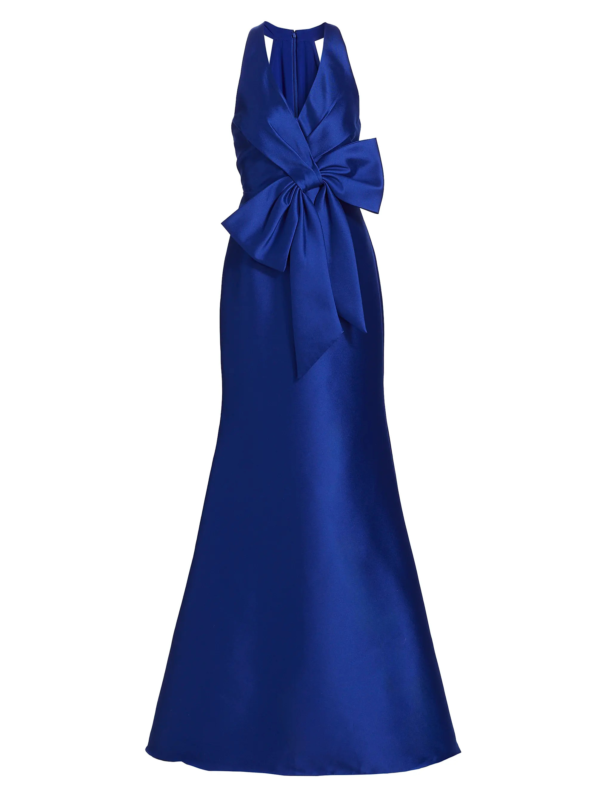 Satin Mikado Bow Mermaid Gown | Saks Fifth Avenue