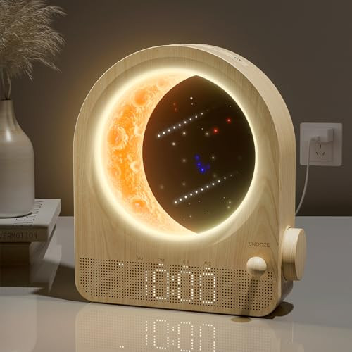 Sunrise Alarm Clock for Bedrooms, Moon Lamp for Heavy Sleepers | Amazon (US)
