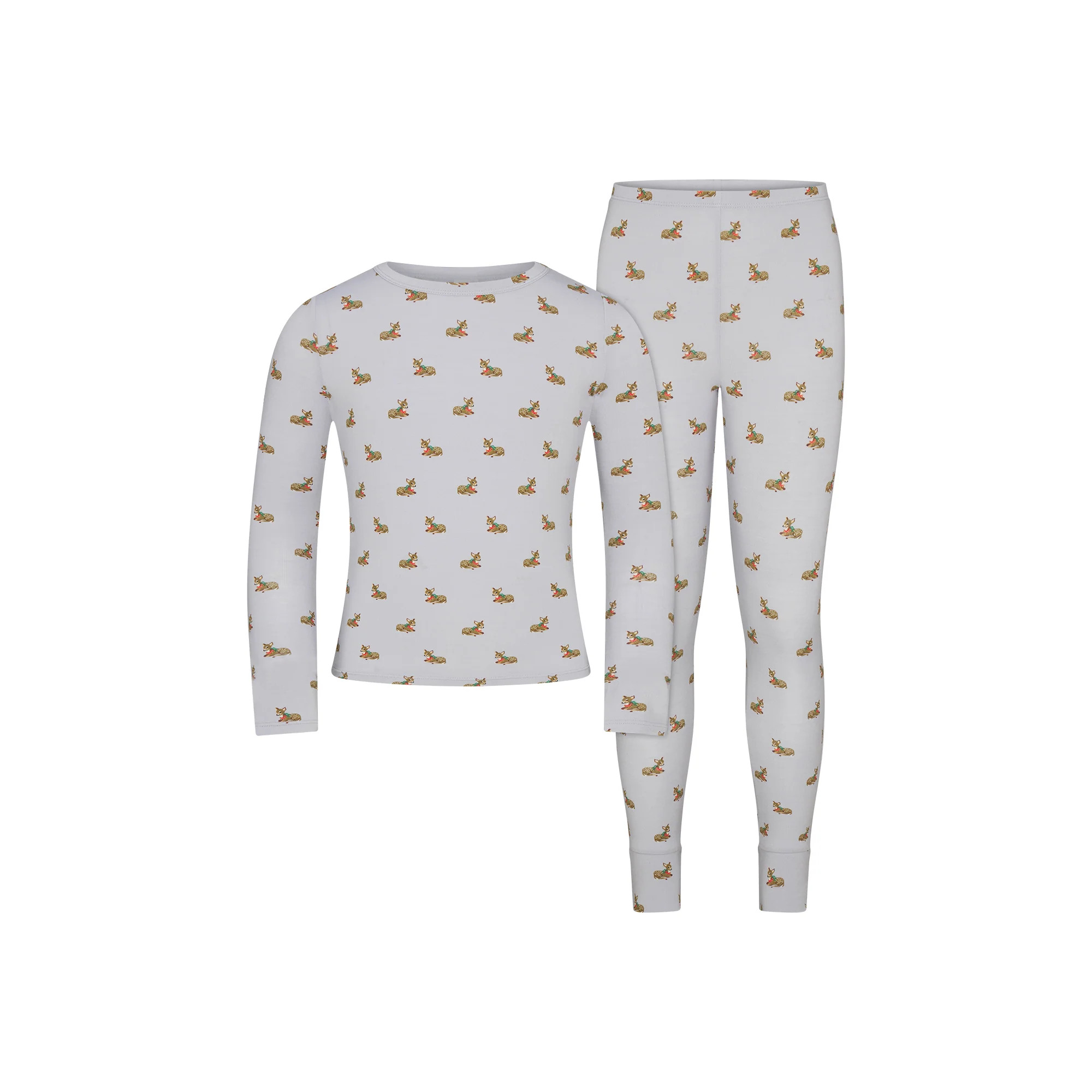SKIMS SLEEP KIDS SLEEP SET | ZEN BLUE BABY DEER PRINT | SKIMS (US)