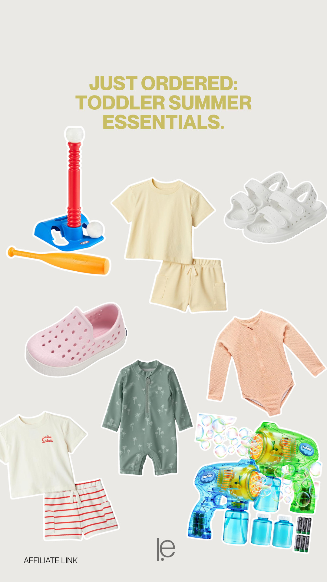 toddler summer essentials 

 