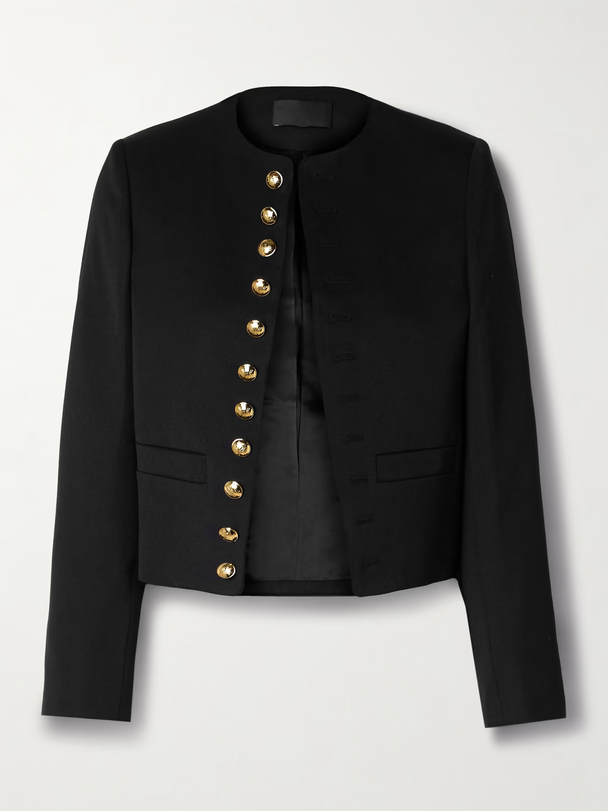 Nili Lotan - Patti Wool-twill Jacket - Black | NET-A-PORTER (US)