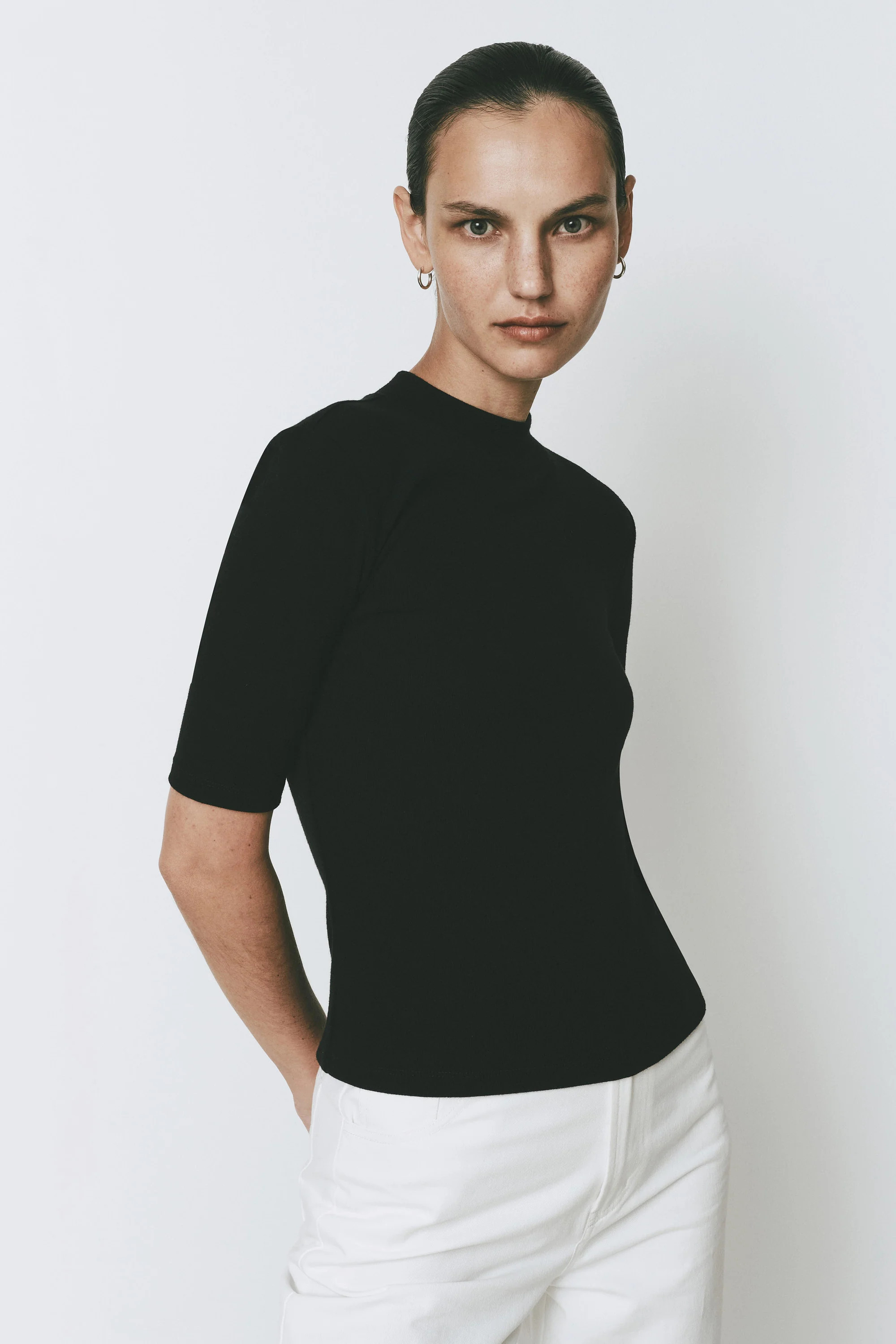Chabot Mock Neck Top | Rue Sophie