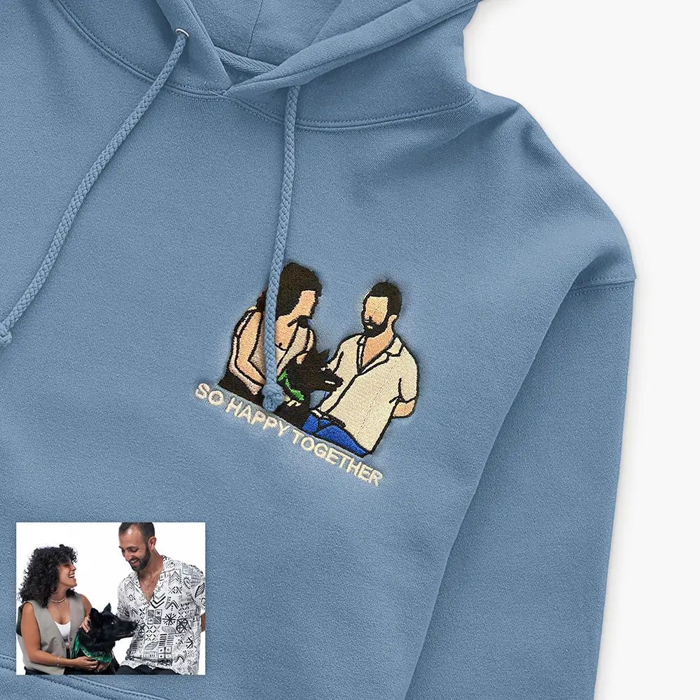 Threads of Love - Personalized Embroidered Hoodie for Couples and Families | Lime & Lou (US)
