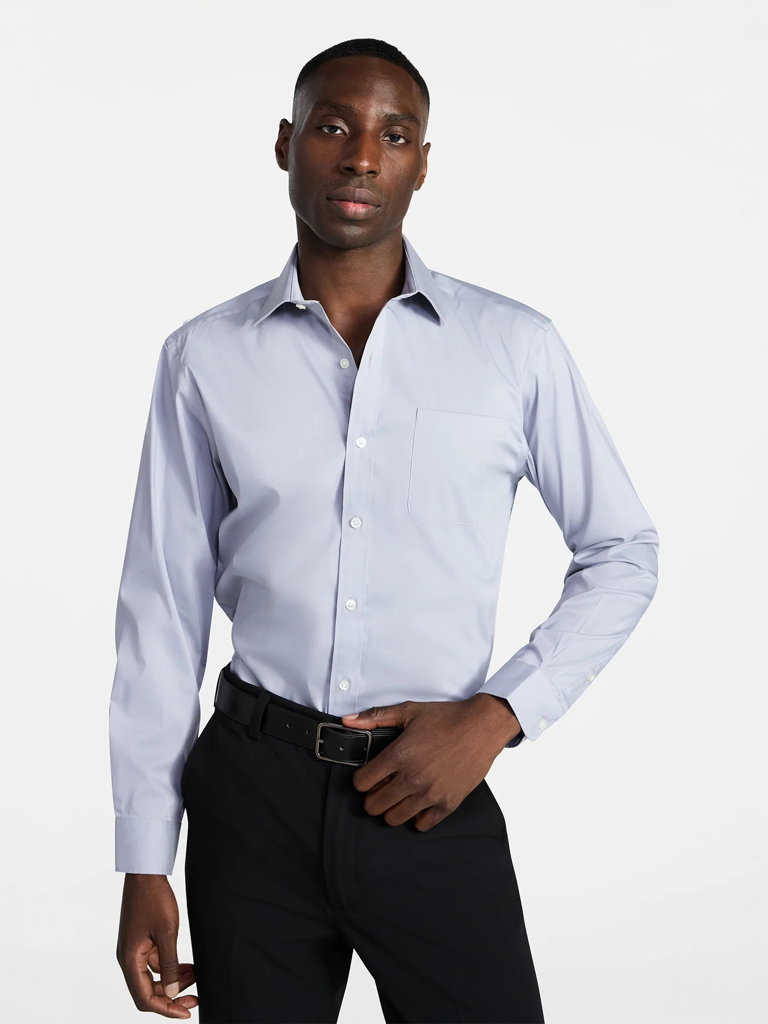 George Men's Classic Dress Shirt with Long Sleeves, Sizes S-3XL | Walmart (US)