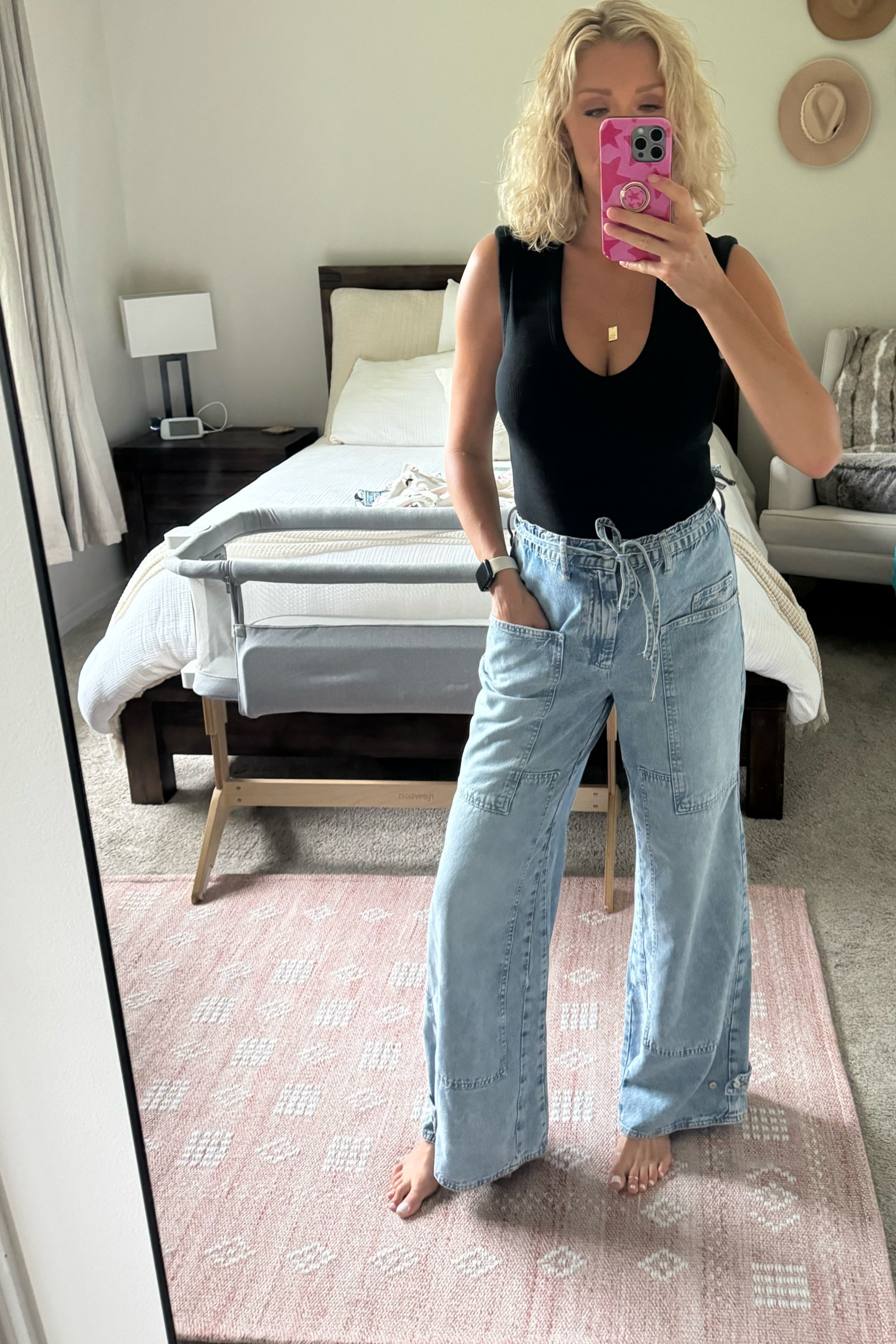 Jeans FP wearing size small and are so light weight and comfy! 

#LTKBacktoSchool #LTKSeasonal #LTKFindsUnder100