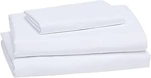 Amazon Basics Lightweight Super Soft Easy Care Microfiber 3 Piece Bed Sheet Set with 14-Inch Deep... | Amazon (US)