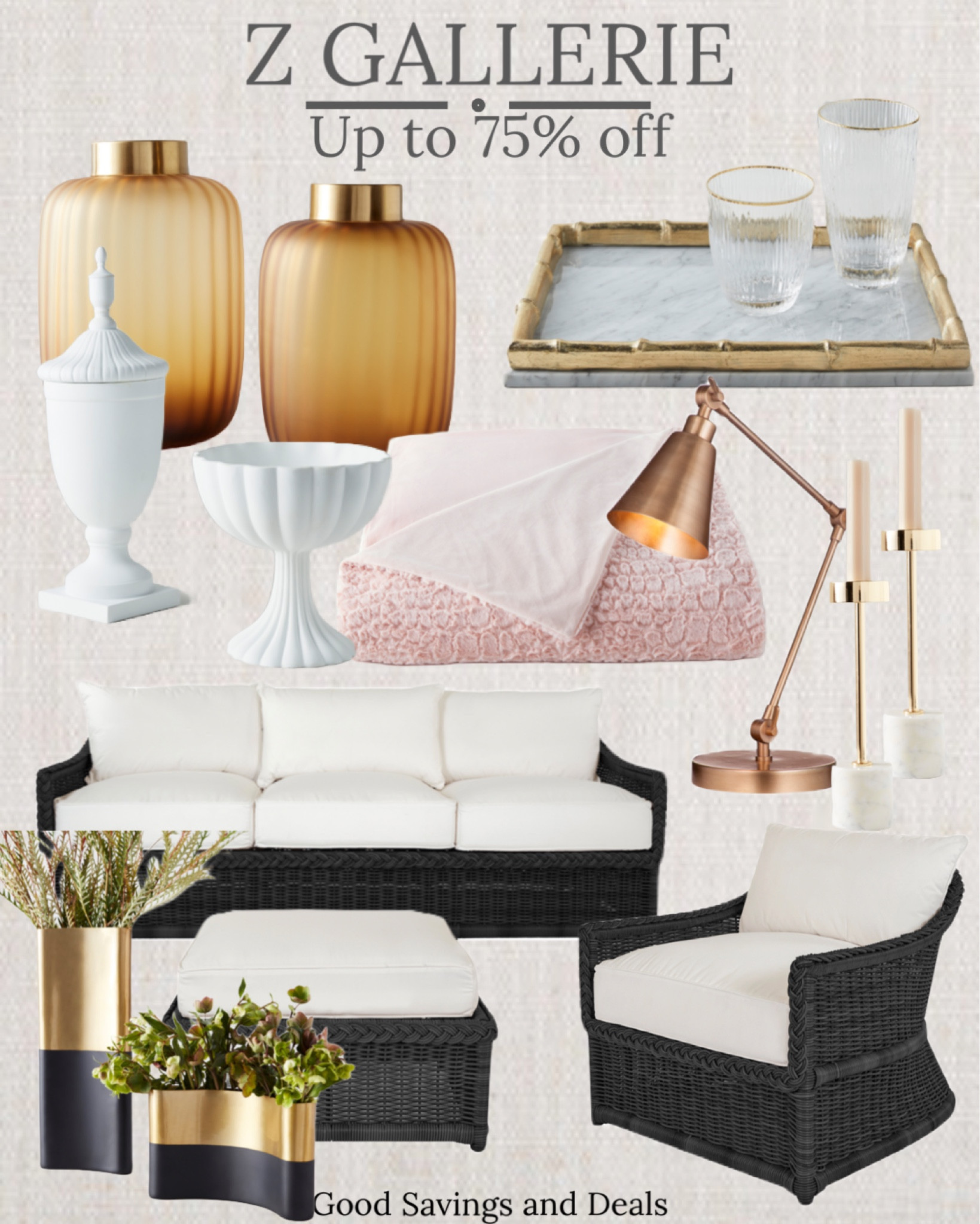 Up to 75% off home finds for living room, dining room, office inspiration, outdoor living. Marble and gold Serving tray, outdoor furniture sale, brass desk lamp, home decor, candle holders, vases, throw blanket.

#LTKFind #LTKsalealert #LTKhome