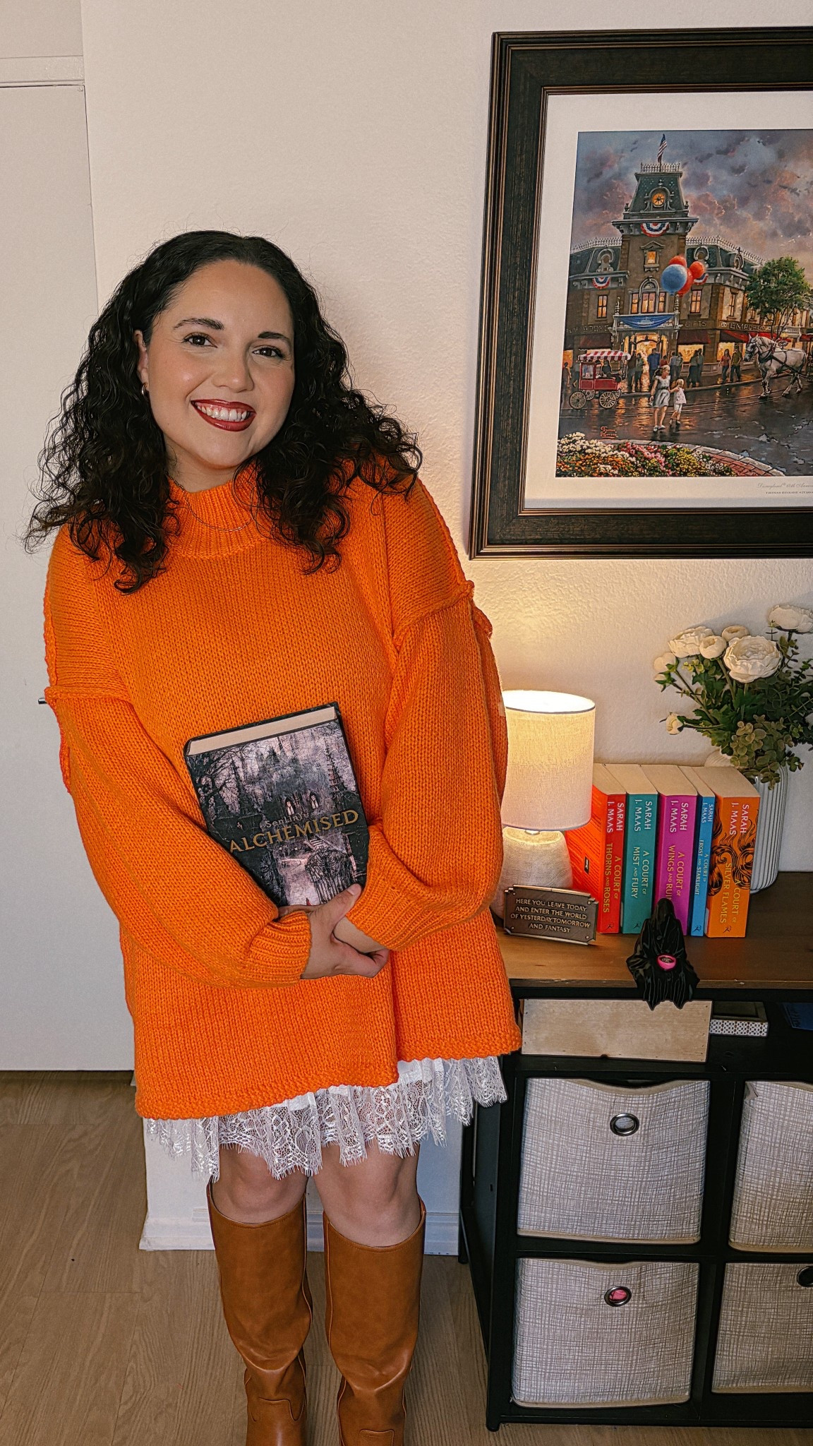 📖 Cozy Fall Outfit + Current Read 🍂
This oversized orange sweater is giving main character energy while I dive into Alchemised, the perfect moody fall fantasy read. Styled with a lace mini + tall boots for that effortless bookish cozy vibe.


📚 Book: Alchemised
#falloutfit #midsizefashion #bookishstyle #LTKFallFashion #LTKReadingList #cozyoutfitideas #fallbookaesthetic #LTKBookTok #orangeoutfitinspo #midsizefallstyle

#LTKSeasonal #LTKMidsize #LTKStyleTip