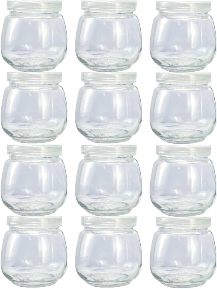 Baby Food Storage Containers,12 Baby Food Containers with Lids,4 oz Glass Baby Food Jars,Small Sn... | Amazon (US)
