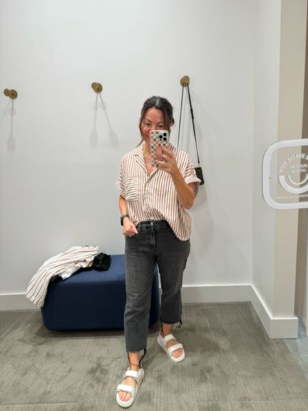 This top is gorgeous and soft

Crop top / neutral top / spring outfit/ summer outfit / stripe top / Steve Madden dupe / black crop jeans / sandal / look for less / 

#LTKSeasonal #LTKworkwear #LTKGiftGuide