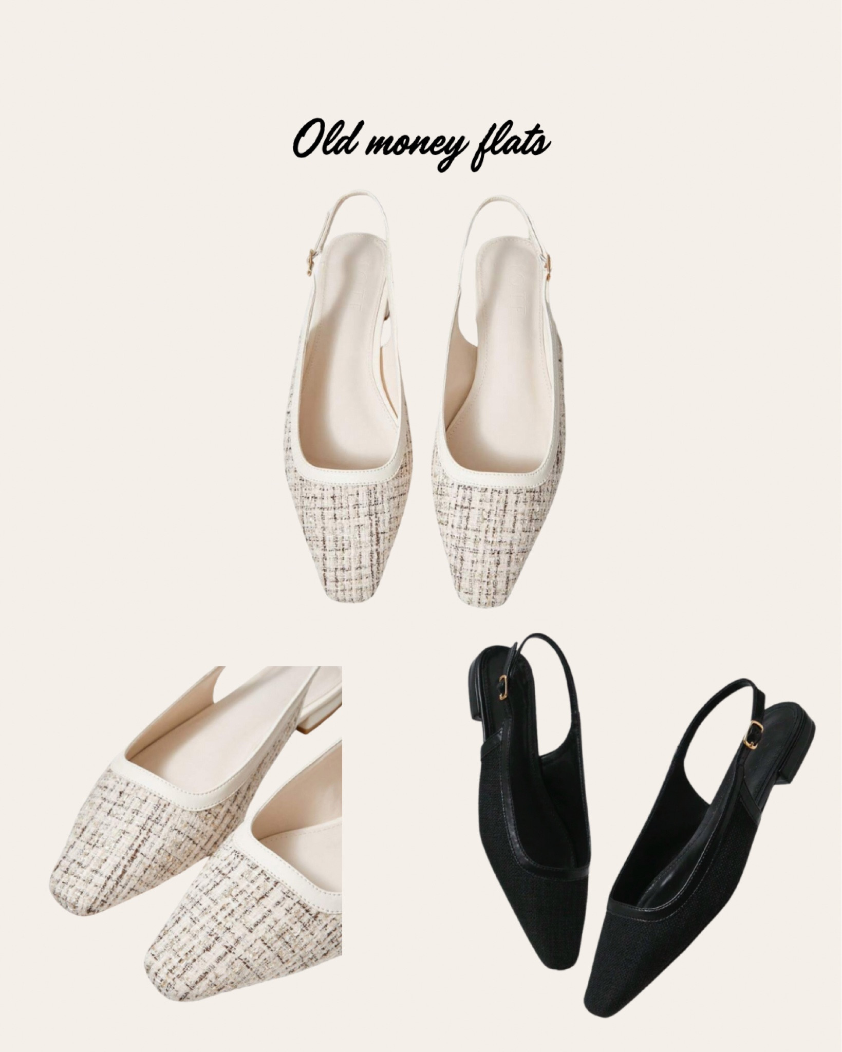 Square toe slingback flat shoes  

#LTKFindsUnder50 #LTKShoeCrush #LTKMostLoved