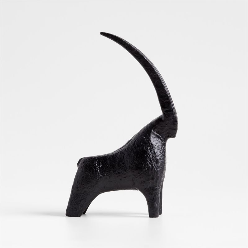 Black Metal Decorative Gazelle | Crate & Barrel
