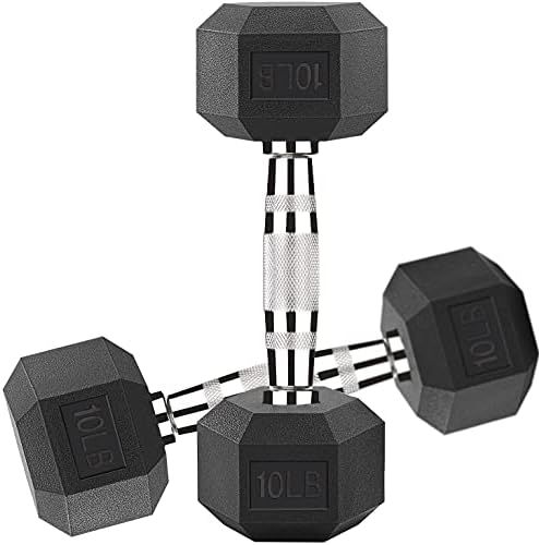 Gymnastics Power Exercise & Fitness Dumbbells Free Weights Hex Dumbbells | Amazon (US)