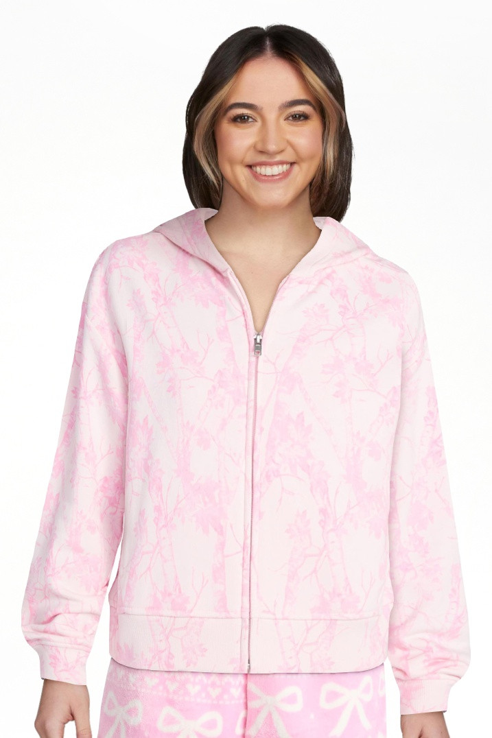 No Boundaries Boxy Zip-Up Hoodie, Women's XXS-XXL | Walmart (US)