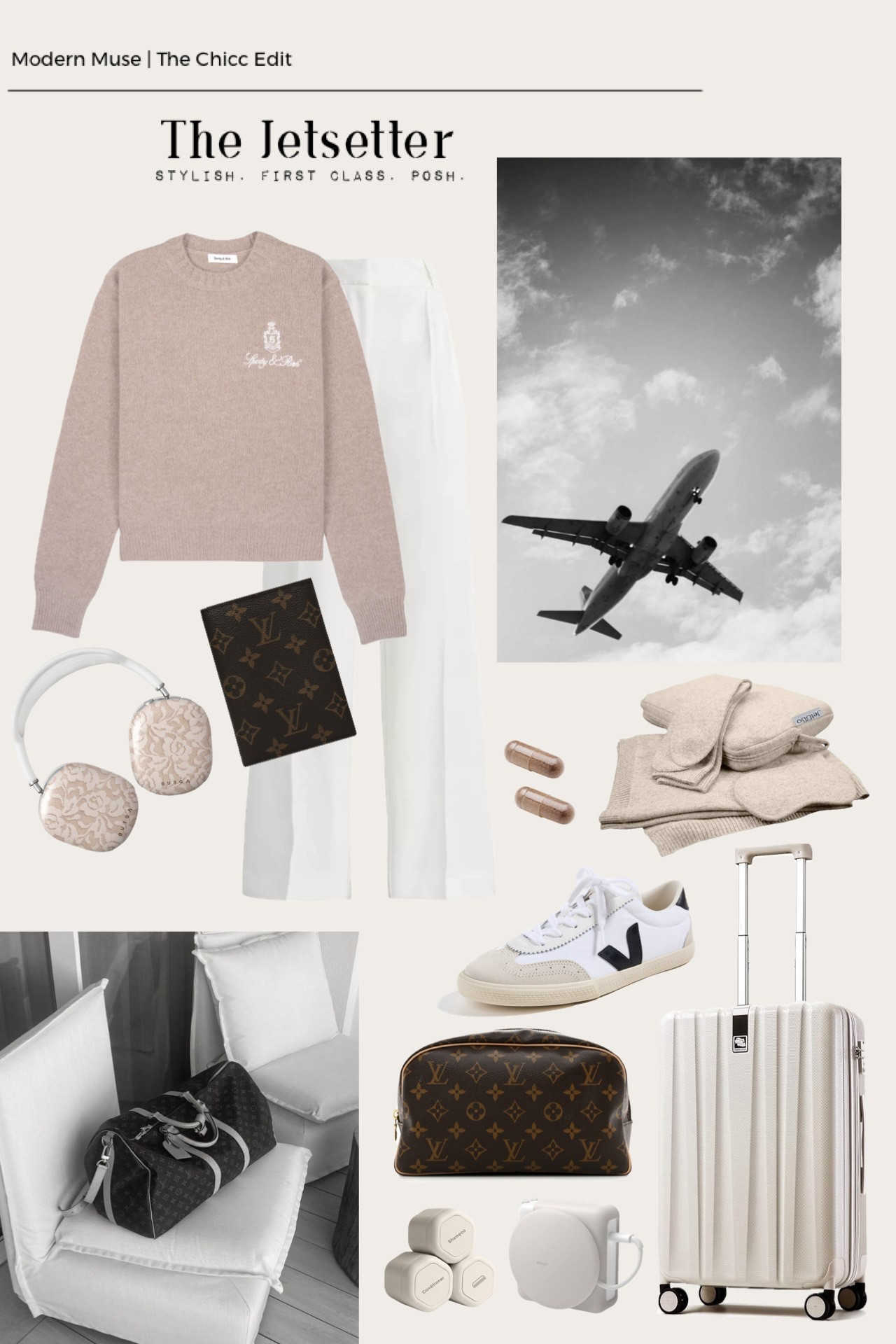 Travel edit ✍🏻 

#travel #luggage #louisvuitton #amazon #outift sweater pants sneakers carryon tsa charger headphones new balance

#LTKMothersDay #LTKgrwm #LTKTravel