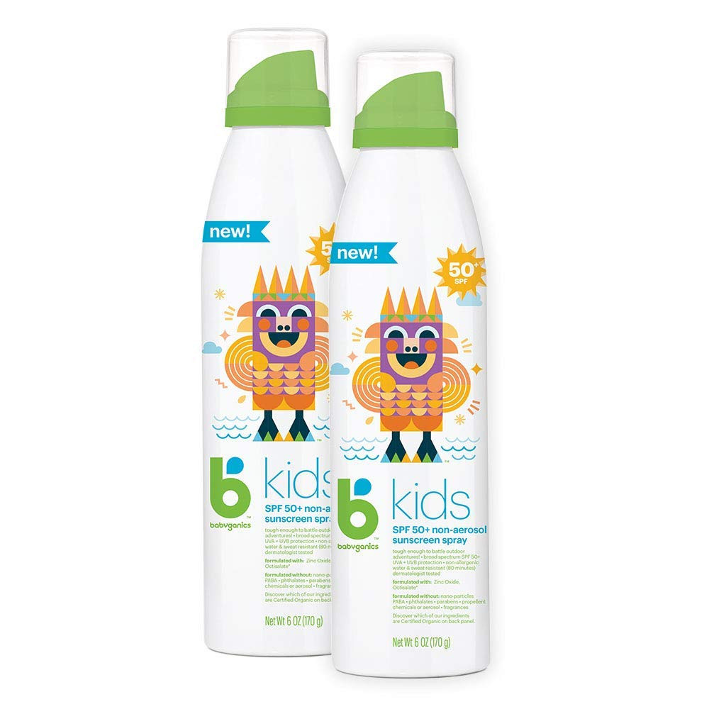 Babyganics SPF 50 Kids Sunscreen Spray | UVA UVB Protection | Octinoxate & Oxybenzone Free | Water R | Amazon (US)