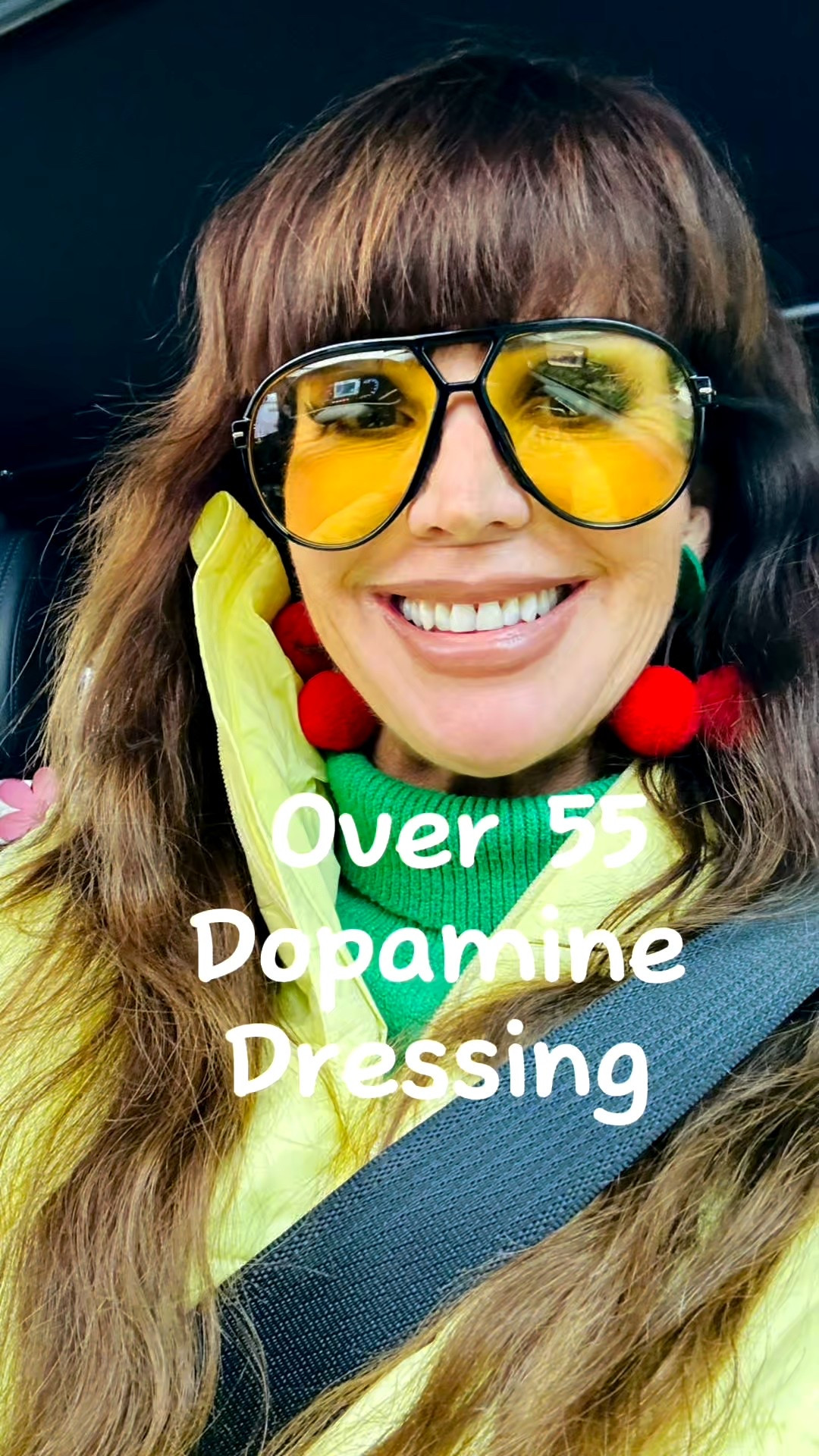 Need some uplifted spirits?  Start with your outfit!  I promise it helps!! Even just my cherry Pom Pom earrings make me happy!  Fun prints, sunny colors and comfy styles all bring on the dopamine we all crave!! 🩷❤️🧡💛💚🩵💙💜🖤🩶🤍🤎

#LTKgrwm #LTKOver40 #LTKSeasonal