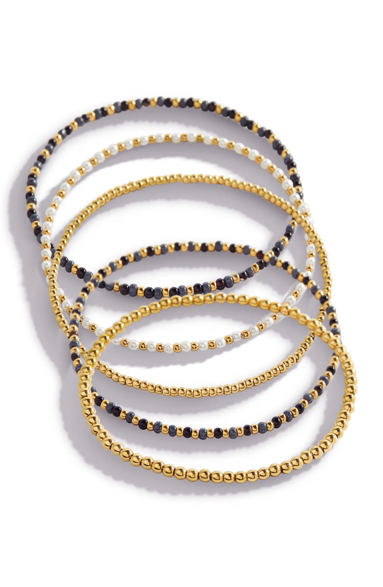 Weather the Storm Beaded Stacking Set Bracelet | Nordstrom